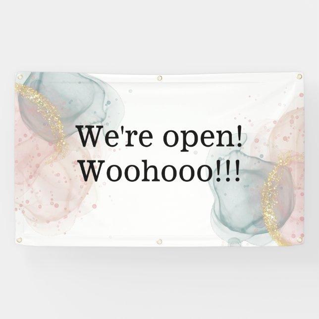 Lona Fuera somos Rótulo abierto (Horizontal)