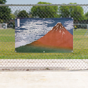 Lona Fuji rojo, Volcán Aka Fujiyama Katsushika Hokusai