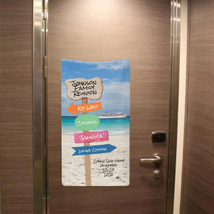 Lona FUN Cruise Ship Decor Personalizado Puerta de cruc