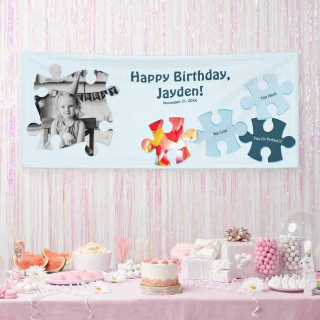 Lona Fun Jigsaw Puzzle Custom Image Text Happy Birthday (Fiesta)