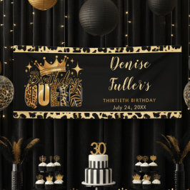 Lona Fun Leopard Birthday Queen Thirty Birthday