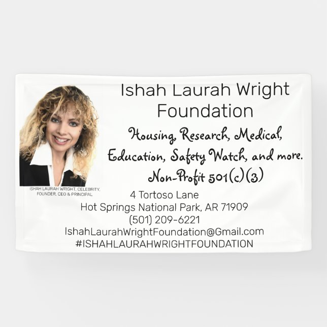 Lona Fundación Ishah Laurah Wright (Horizontal)