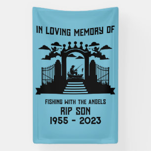 Lona Funeral de pesca en memoria
