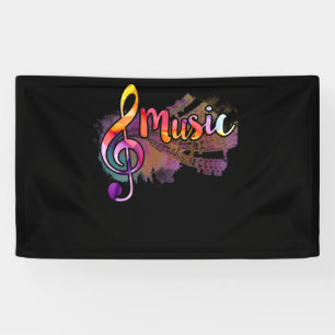 Lona Funky Colorous Music Treble Clef Musical Note