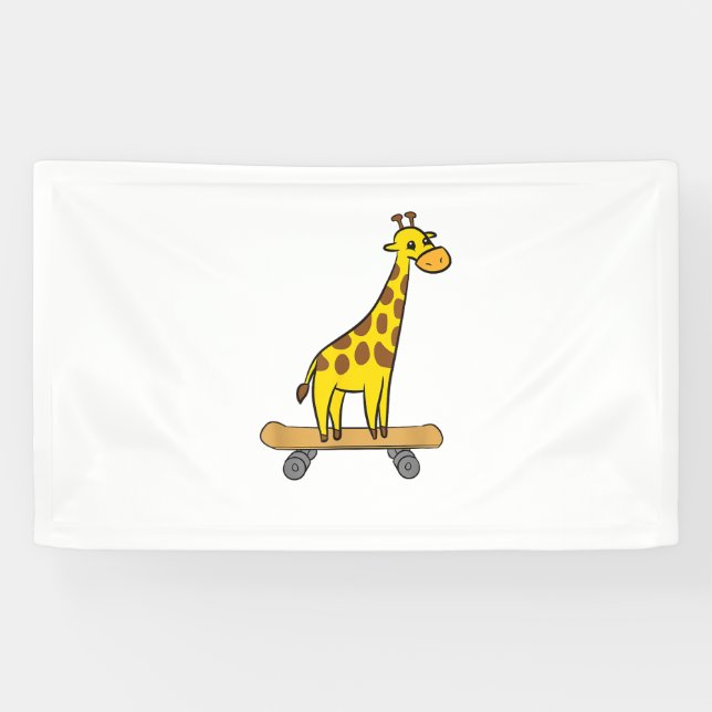 Lona Funny Giraffe Lover Giraffe Skateboard (Horizontal)