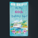 Lona Funny Island Beach 60th Birthday Cruise Ship Door<br><div class="desc">El Banner Tropical Cruise Ship es perfecto para los que quieran celebrar un cumpleaños número 60 con estilo. Nuestra pancarta está creada con arte acuático y cuenta con un diseño de barco de crucero que seguro impresionará. Es la forma perfecta de decorar la puerta de tu camarote y hacer que...</div>