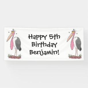 Lona Funny marabou stork personalizado