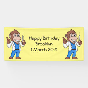 Lona Funny orangutan ape personalizado médica