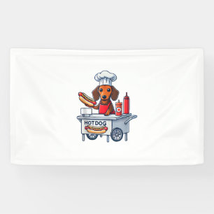 Lona Funny Perro Dachshund Perro Weenie Sausage Hotdog
