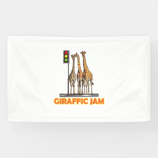 Lona Funny Pun Giraffe Jam (Horizontal)