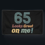 Lona Funny Vintage 65th Birthday<br><div class="desc">¡Una gran idea de regalo de humor de cumpleaños para hombres y mujeres que saben que se ven bien a medida que envejecen! Un divertido regalo de cumpleaños para tu mamá,  papá,  abuela,  abuelo,  hermano o amigo.</div>