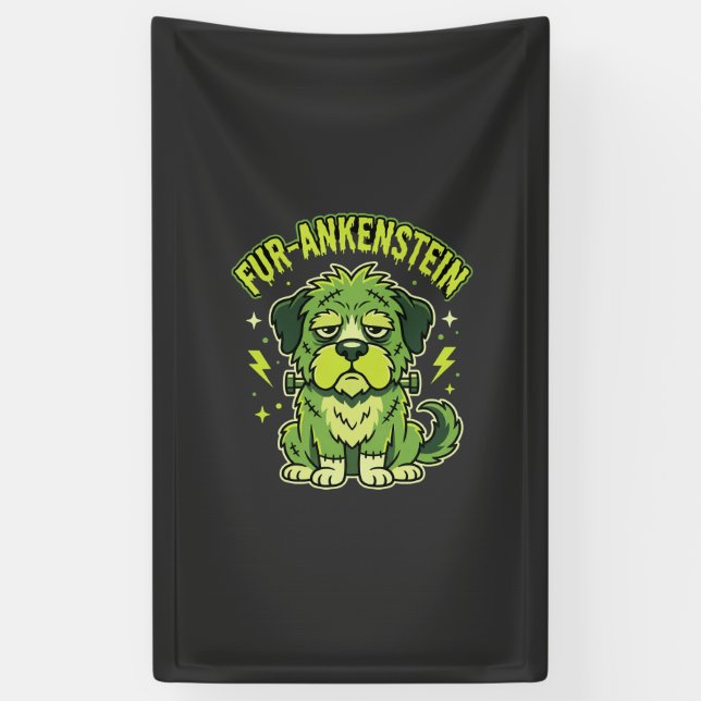 Lona Fur-Ankenstein Perro Divertido de Frankenstein Hal (Vertical)