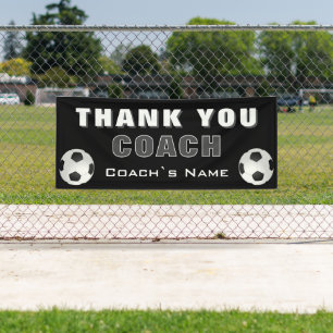 Lona Fútbol Gracias Entrenador