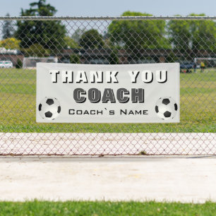 Lona Fútbol Gracias Entrenador 