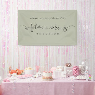 Lona Futuro Sra Ring Hearts Light Sage Bridal Shower