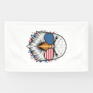Lona Gafas de sol águila patriótica Camiseta vector vin
