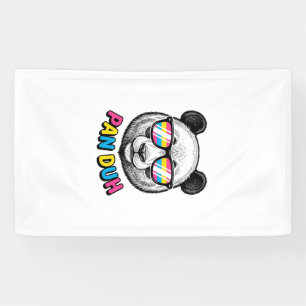 Lona Gafas de sol de panda divertidas Camiseta de graba