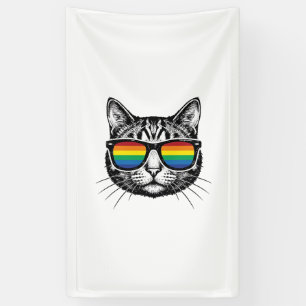 Lona Gafas de sol vintage arcoíris Diseño de camiseta O