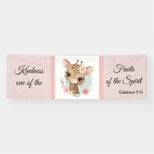 Lona Galatians 5:22 Banner de animales singulares