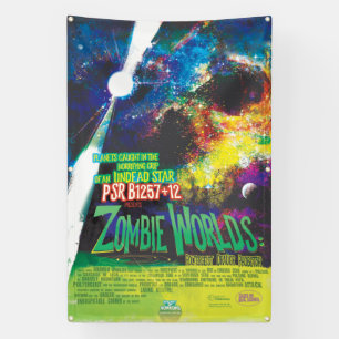Lona Galaxia de Horrores de Halloween en el mundo zombi