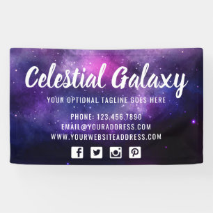 Lona Galaxia Space Stars Ultra Violet Purple Nebula