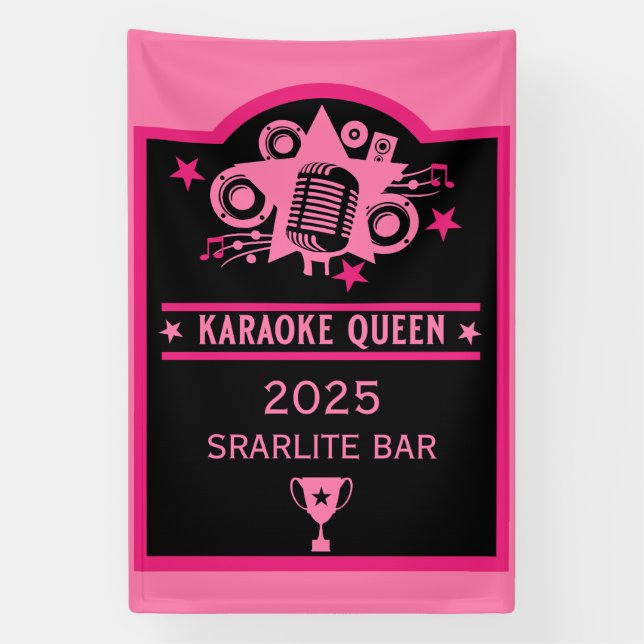 Lona Ganador de Karaoke (Vertical)