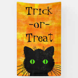 Lona Gatito Negro Dulce y Curioso Peek-A-Boo