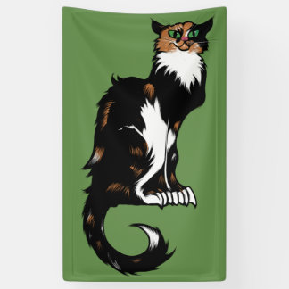 Lona Gato de Calico "Le Chat Noir" Parodia de gatos de
