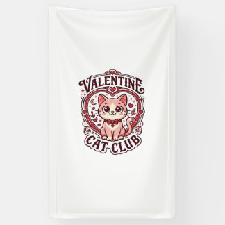 Lona Gato del Día de San Valentín Diseño divertido para