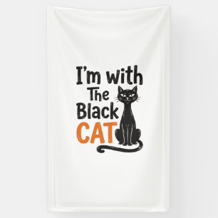 Lona Gato Negro Divertido Grabado Vintage Diseño de Hal