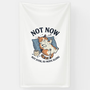 Lona Gato Perezoso No Ahora Grabado Vintage Diseño Dive