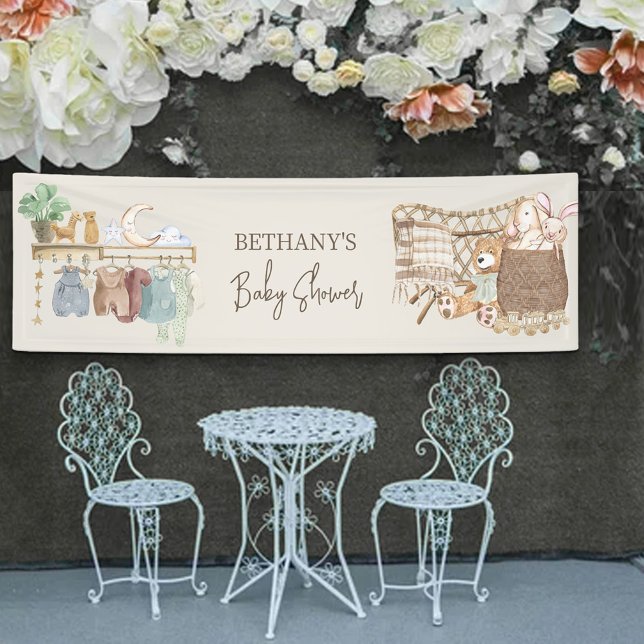 Lona Género de la enfermera Boho Baby Shower Neutral (Subido por el creador)