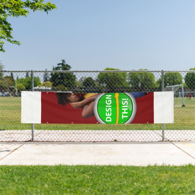Lona ¡GENIAL! Banner - 2,5' x 12' - Al aire libre con a (In situ)