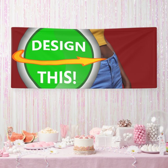 Lona ¡GENIAL! Banner - 2,5' x 6' - Interior - Personali (Fiesta)