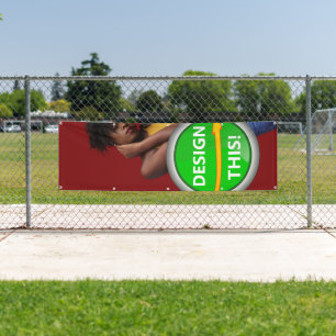 Lona ¡GENIAL! Banner - 2,5' x 8' - Exterior con arandel