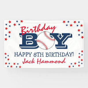 Lona Genial 'Cumpleañero' Béisbol Deporte Feliz Cumplea
