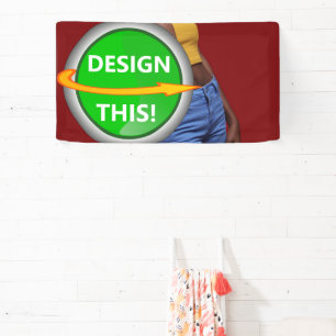 Lona ¡GENIAL! Estandarte - 1.6'x3' - Interior - Persona