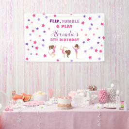 Lona Gimnasia Chica Stars Birday Party