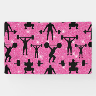 Lona Gimnasia Fitness Deporte Brillo Rosa