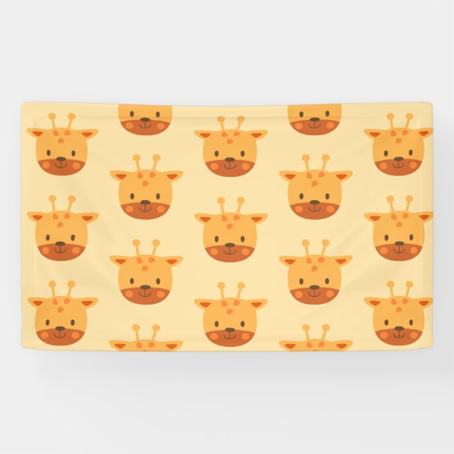 Lona Giraffe Birthday Kids Art (Horizontal)