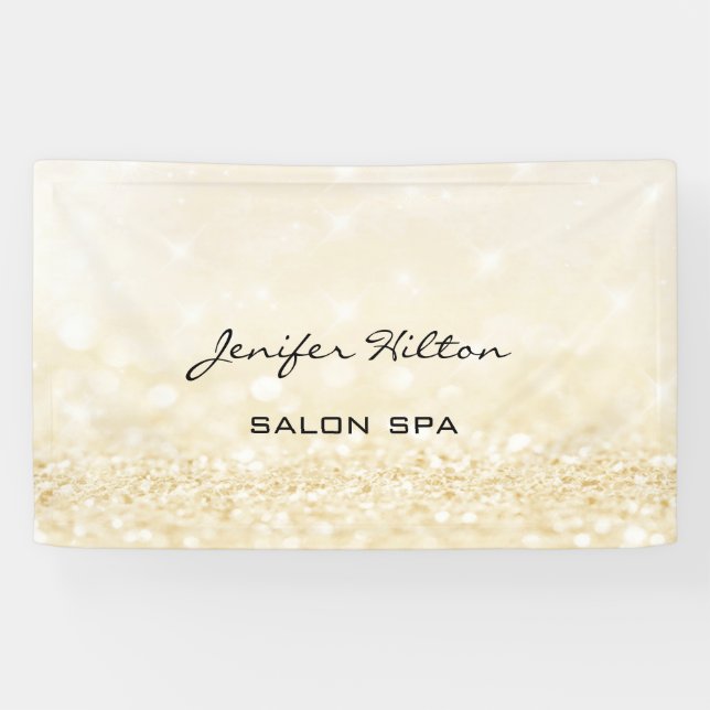 Lona Glamorosa moda moderna falso purpurinoso de oro (Horizontal)