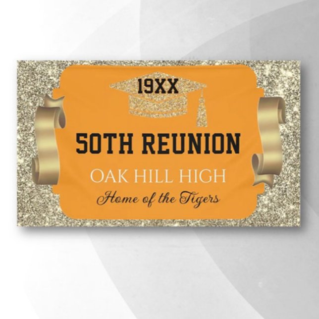 Lona Glitzy 50th Class Reunion Banner (Subido por el creador)