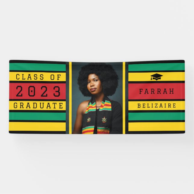 Lona Globo de graduación panafricano (Horizontal)