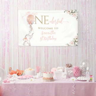 Lona Globo Little Miss Onederful Girl Cumpleaños 1