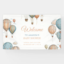 Globos de aire caliente Pastel Boy Viaje Baby Show