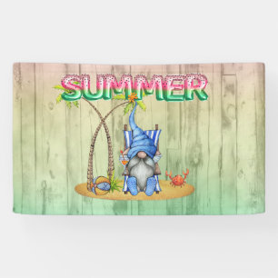 Lona Globos De Relieve metalizado De sandía Y Gnome De