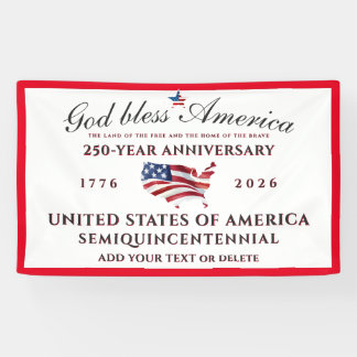 Lona God Bless America 250 Semiquincentennial Red