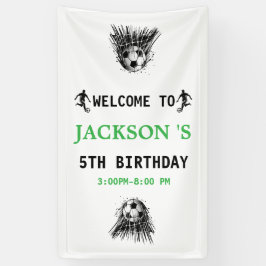 Lona ¡Gol! Fiesta de cumpleaños 5 del fútbol