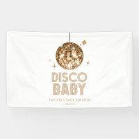 Gold Disco Ball 'Disco Baby' Baby Shower