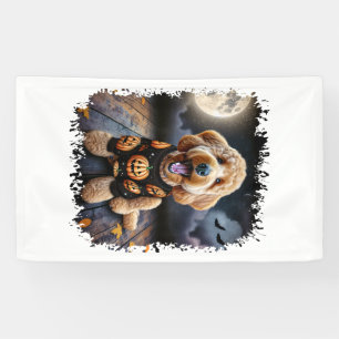 Lona Goldendoodle perro Halloween